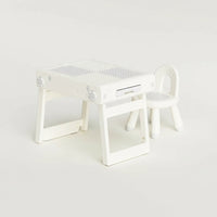 Мултифункционална маса за коцки и цртање со столче