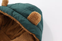 Детска јакна со внатрешно крзно и капа