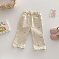 Фармерки со ластик и цвеќиња