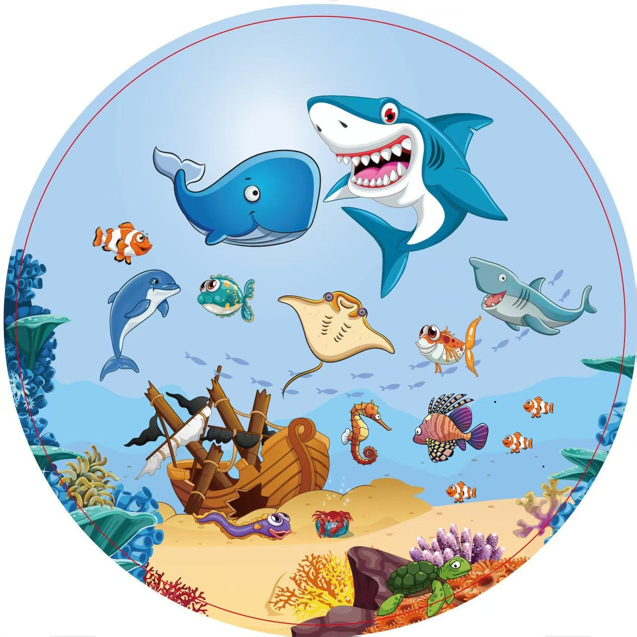 Кружна водена подлога за играње