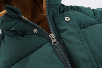 Детска јакна со внатрешно крзно и капа