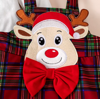 3 Делен Новогодишен Комплет Фустан Боди и Капа