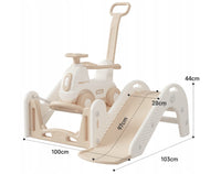 Детски сет 4 во 1 количе, туркало,лизгалка и џампер