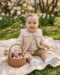 3 Делен комплет кошула, панталони и елече Flower