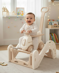 Детски сет 4 во 1 количе, туркало,лизгалка и џампер