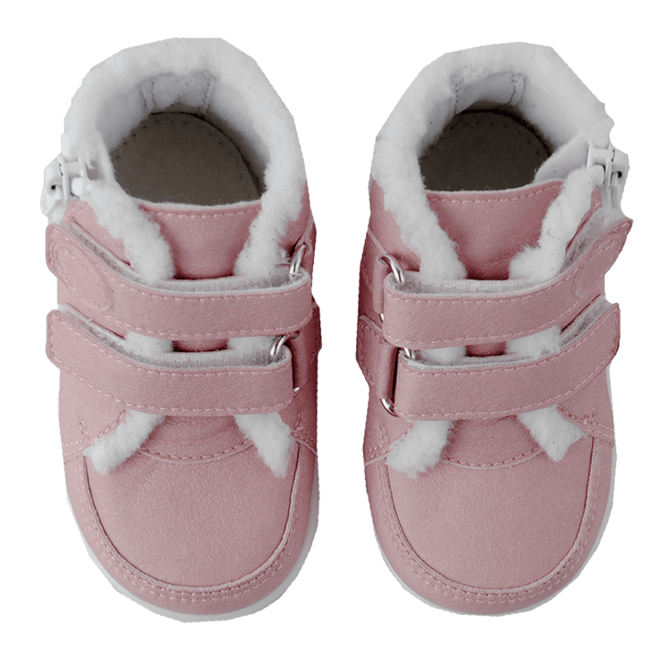 Бебешки Зимски Проодувалки Патики со Лепенки и Крзно