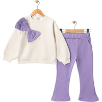 2 Делен комплет блуза и траперки Bow