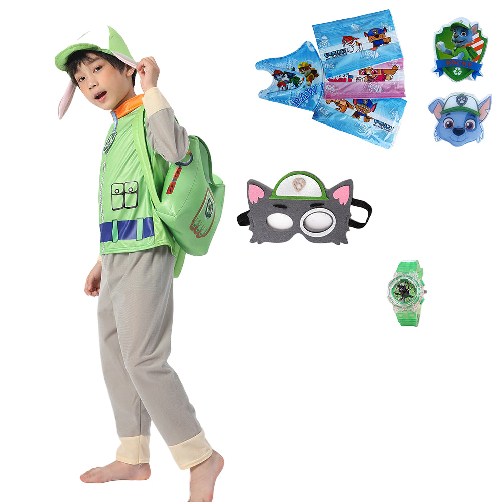 Детски костим Rocky – Paw Patrol сет со маска, ранец и часовник