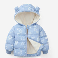 Детска јакна со животни и уши