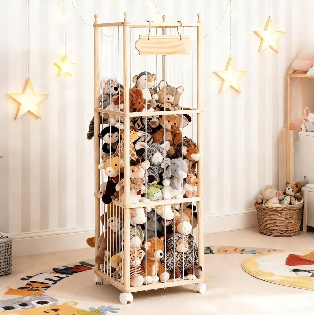 Дрвен Организер за Играчки ZOO