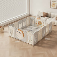 Детска ограда за играње со кош и интерактивни панели 146х152