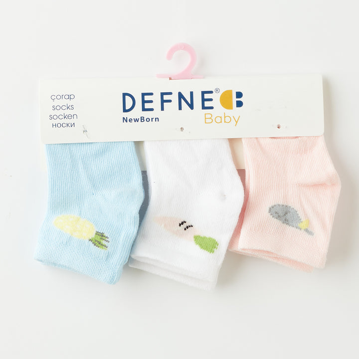 Сет од 3 Бебешки Чорапчиња со Дезен