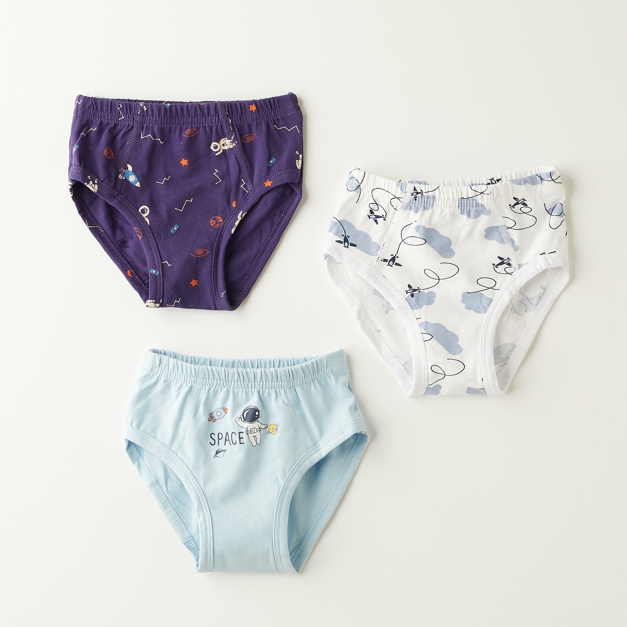 3 Пара Комплет  - Детски Гаќи - Aстронаут