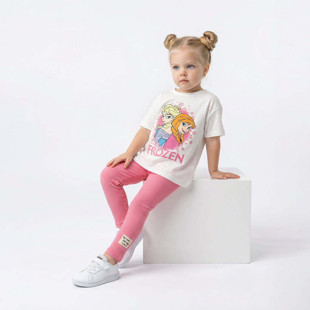 2 Делен комплет маичка и хеланки Елса и Ана