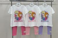 2 Делен комплет маичка и хеланки Елса и Ана