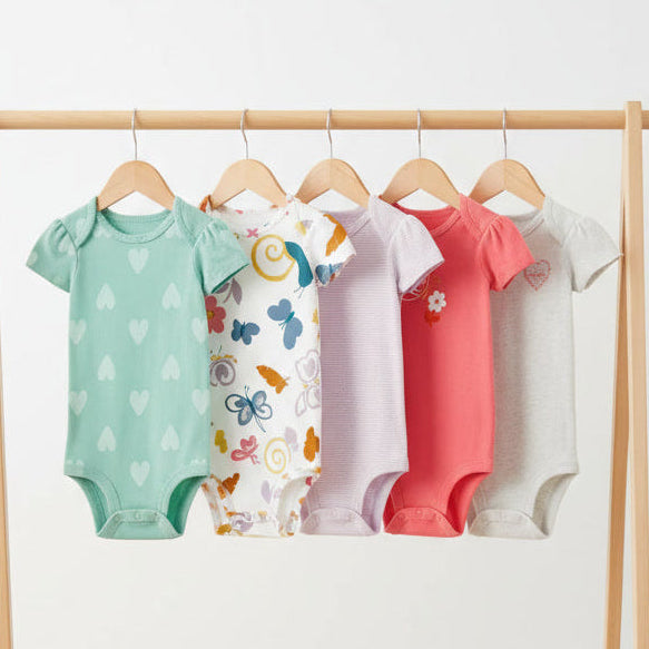 Сет од 5 бодиња шарени принтови