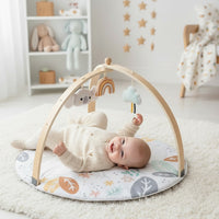 Подлога за Играње со Дрвени Обрачи