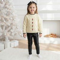 2- Делен Комплет со Црвени Цветчиња