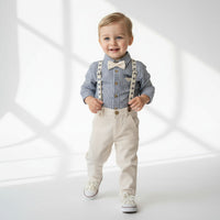 2 Делен комплет кошула, панталони и трегери