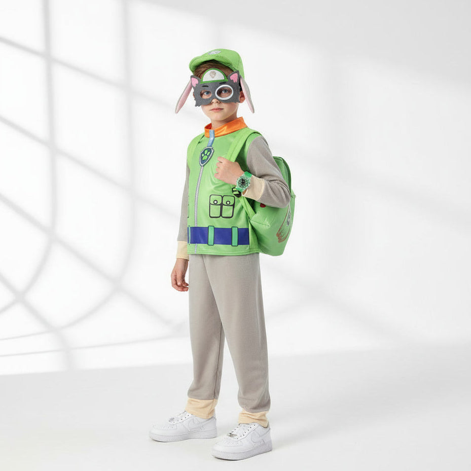 Детски костим Rocky – Paw Patrol сет со маска, ранец и часовник