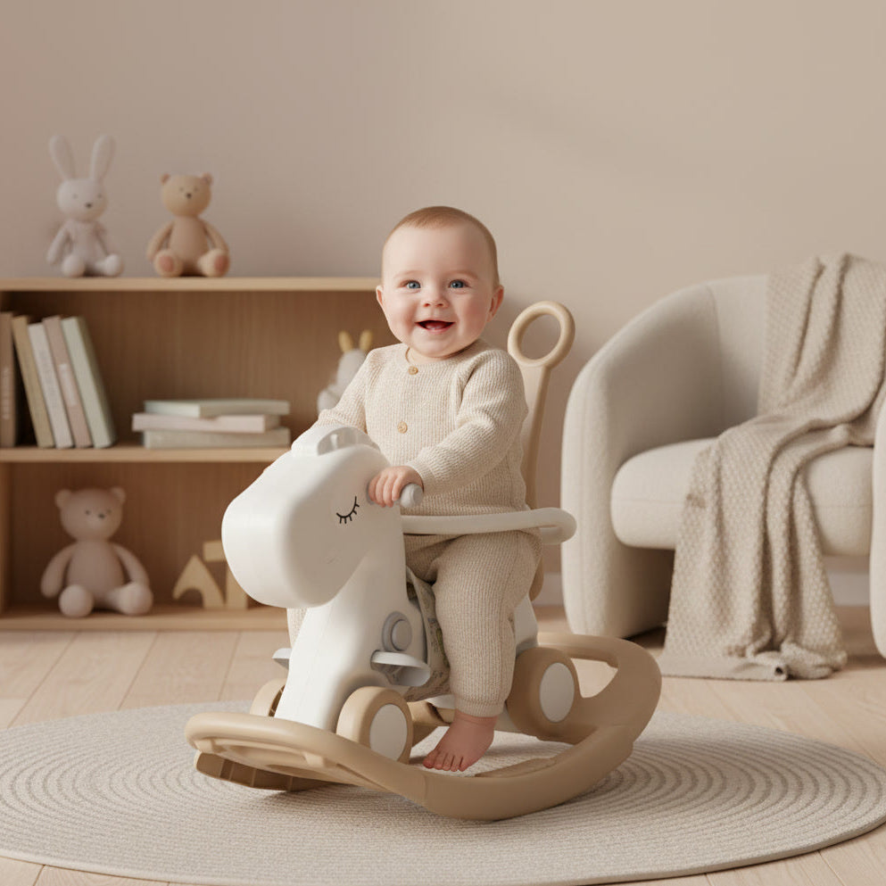 3 во 1 Детско Количе, Нишалка и Трамболина - Еднорог