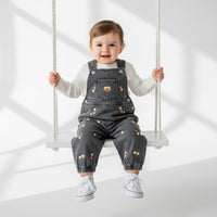 2 Делен комплет блуза и фармерски комбинезон Мече