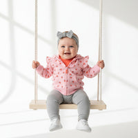 3 Делен Комплет Хеланки Боди Дуксерка Праска