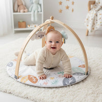 Подлога за Играње со Дрвени Обрачи