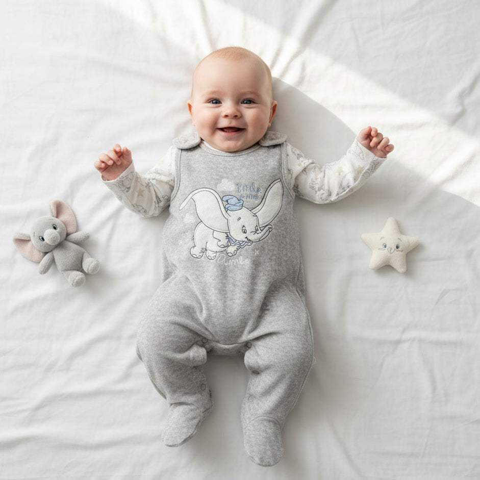 2 делен сет шпикозни и боди Слонче