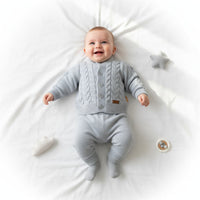 2 Делен плетен комплет со петличиња