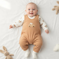 Бебешки комплет со блуза, комбинезон и чорапчиња Car