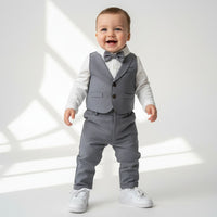 3 Делен елегантен комплет за момчиња