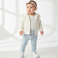 3-делен комплет со дуксер, боди и хеланки зајаче