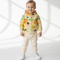 AostaBetty Дуксер со Патент и Капуљача за Момчиња