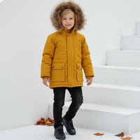 Зимска Јакна со Внатрешно Крзно и Капа