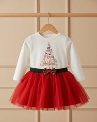 Новогодишен комплет боди и сукња со тул