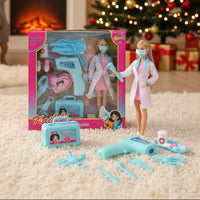 Барбика со Докторски Сет и Докторска Наметка