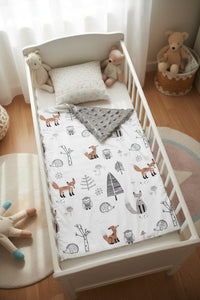 Детско двострано ќебе – плишана мекост и весел дезен 75*100cm