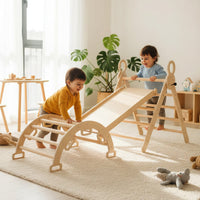 Montessori сет за качување – пиклеров триаголник, лак и лизгалка