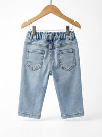 Фармерки со ластик Heart Print