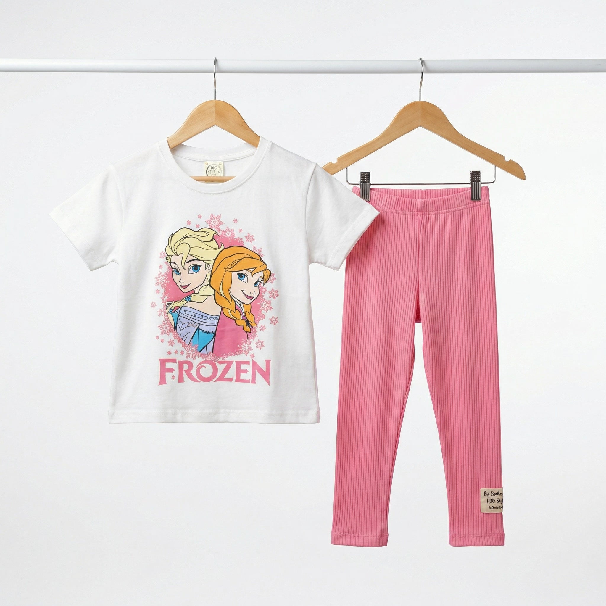 2 Делен комплет маичка и хеланки Елса и Ана