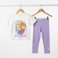 2 Делен комплет маичка и хеланки Елса и Ана