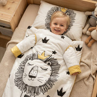 3 во 1 јорган/вреќа за спиење со ракави + перниче Лав 70х100цм