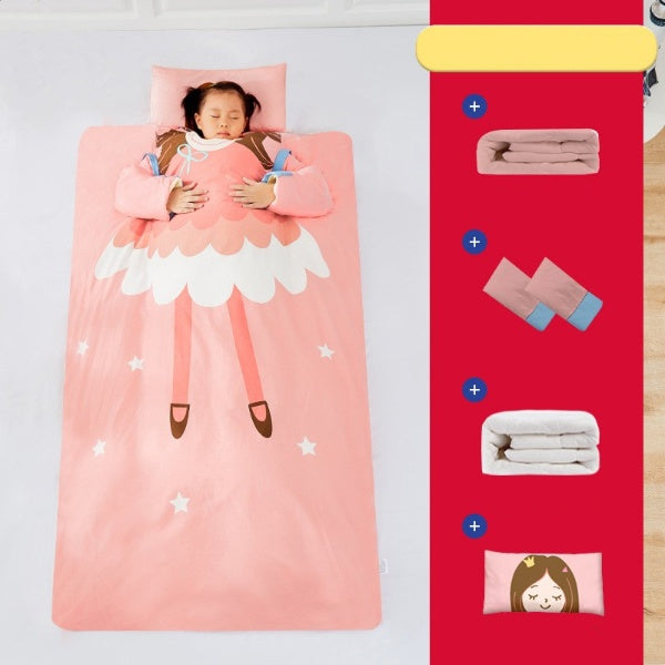 4 во 1 јоргани/вреќа за спиење со ракави + перниче Princess 80х120цм