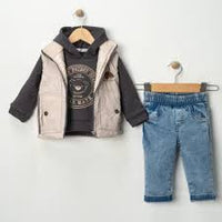 3 Делен комплет дуксерка, фармерки и елече