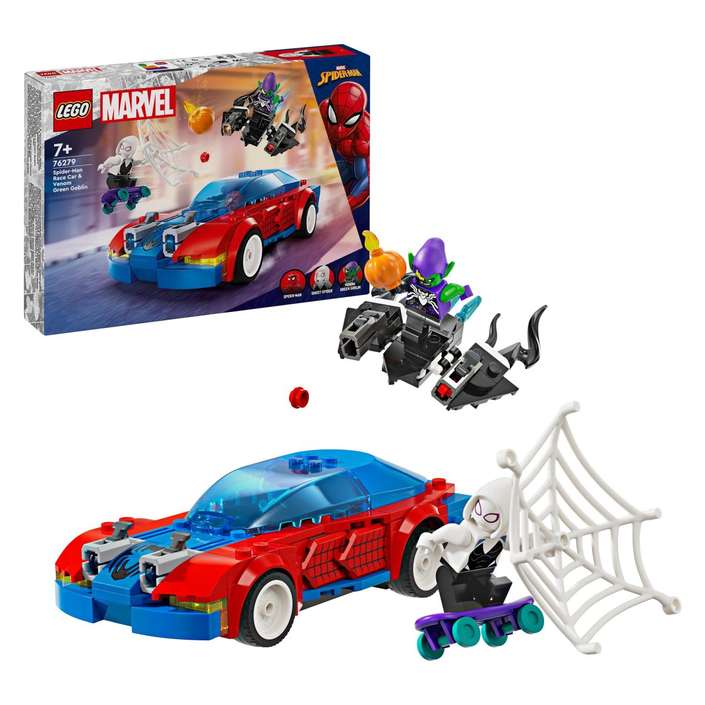 LEGO - Spider-Manov Tркачки Aвтомобил и Venom Green Goblin