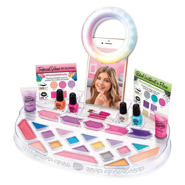 Crazart детски сет за шминка Light Up Beauty Studio