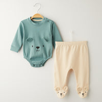 2 Делен комплет боди и панталончиња Мече