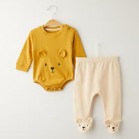 2 Делен комплет боди и панталончиња Мече