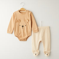 2 Делен комплет боди и панталончиња Мече